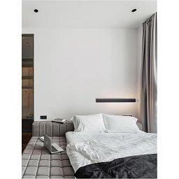 Obrázek pro produkt Nástěnné svítidlo COLBY černý hliník a akryl LED 21W 230V 3000K IP20 - NOVA LUCE