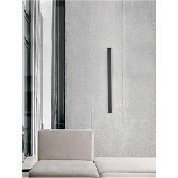 Obrázek pro produkt Nástěnné svítidlo COLBY černý hliník a akryl LED 12W 230V 3000K IP20 - NOVA LUCE