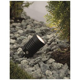 Obrázek pro produkt Venkovní svítidlo s bodcem STAKE černý hliník a sklo LED 10W 3000K 100-240V 24st. IP65 - NOVA LUCE