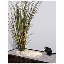 Obrázek pro produkt Venkovní svítidlo s bodcem FOCUS černý hliník skleněný difuzor GU10 1x7W 100-240V IP54 bez žárovky - NOVA LUCE