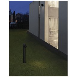 Obrázek pro produkt Venkovní sloupkové svítidlo FOCUS černý hliník skleněný difuzor GU10 1x7W 100-240V IP54 bez žárovky - NOVA LUCE