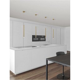 Obrázek pro produkt Závěsné svítidlo TRIMLE zlatý hliník a akryl LED 3W 230V 3000K IP20 - NOVA LUCE