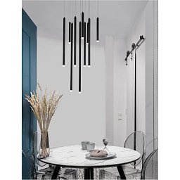 Obrázek pro produkt Závěsné svítidlo TRIMLE nerez ocel a akryl černá LED 30W 3000K stmívatelné - NOVA LUCE