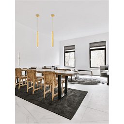 Obrázek pro produkt Závěsné svítidlo NORWAY zlatý hliník zlatý kabel E27 1x12W 230V IP20 bez žárovky - NOVA LUCE