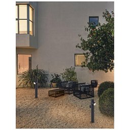 Obrázek pro produkt Venkovní sloupkové svítidlo RAMO tmavě šedý hliník skleněný difuzor GU10 2x7W 220-240V IP65 bez žárovky - NOVA LUCE