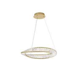 Obrázek pro produkt Závěsné svítidlo AURELIA zlatý kov a křišťál LED 36W 230V 3500K IP20 stmívatelné - NOVA LUCE