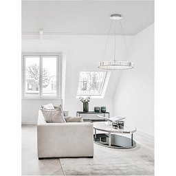 Obrázek pro produkt Závěsné svítidlo AURELIA chromovaný kov a křišťál LED 40W 230V 3500K IP20 stmívatelné - NOVA LUCE