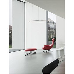Obrázek pro produkt Závěsné svítidlo TARQUIN šampaň stříbrný hliník a akryl LED 58W 230V 3000K IP20 stmívatelné - NOVA LUCE