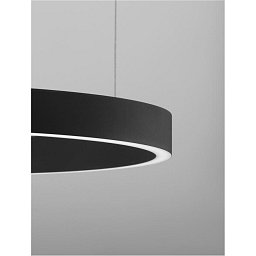 Obrázek pro produkt Závěsné svítidlo ELOWEN černý hliník a silikon LED 60W 3000K stmívatelné - NOVA LUCE