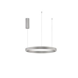 Obrázek pro produkt Závěsné svítidlo ELOWEN broušený šampaň stříbrný hliník a silikon LED 60W 3000K stmívatelné - NOVA LUCE