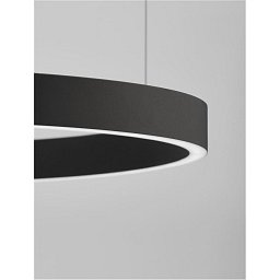Obrázek pro produkt Závěsné svítidlo ELOWEN černý hliník a silikon LED 80W 3000K stmívatelné - NOVA LUCE