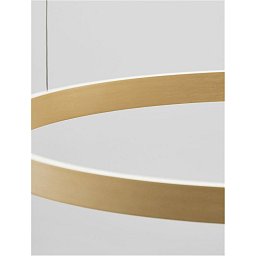 Obrázek pro produkt Závěsné svítidlo ELOWEN broušený zlatý hliník a silikon LED 80W 3000K stmívatelné - NOVA LUCE