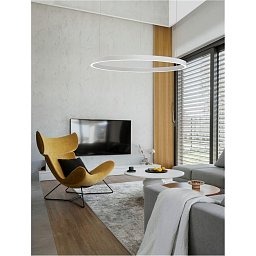 Obrázek pro produkt Závěsné svítidlo ELOWEN bílý hliník a silikon LED 100W 3000K stmívatelné - NOVA LUCE