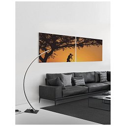 Obrázek pro produkt Stojací lampa BRETON černý hliník a akryl LED 40W 230V 3000K IP20 stmívatelné - NOVA LUCE