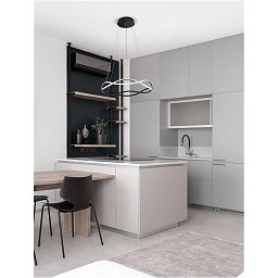 Obrázek pro produkt Závěsné svítidlo JINAL LED závěsné svítidlo černý kov, hliník a silikon 3000K 50W IP20 stmívatelné - NOVA LUCE