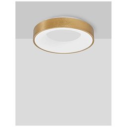 Obrázek pro produkt Stropní svítidlo RANDO THIN kartáčovaný zlatý hliník a akryl LED 30W 230V 3000K IP20 stmívatelné - NOVA LUCE