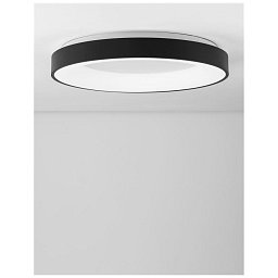 Obrázek pro produkt Stropní svítidlo RANDO THIN černý hliník a akryl LED 50W 230V 4000K IP20 stmívatelné - NOVA LUCE