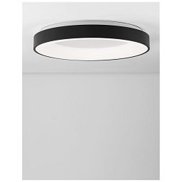 Obrázek pro produkt Stropní svítidlo RANDO THIN černý hliník a akryl LED 50W 230V 3000K IP20 stmívatelné - NOVA LUCE
