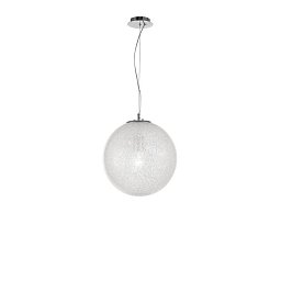 Obrázek pro produkt Závěsné svítidlo FROZEN čiré sklo a akryl uvnitř chromovaný hliník E27 1x12W IP20 bez žárovky - NOVA LUCE