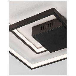 Obrázek pro produkt Stropní svítidlo PORTO černá ocel hliník a akryl LED 30W 230V 3000K IP20 stmívatelné - NOVA LUCE