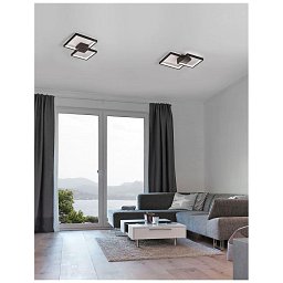 Obrázek pro produkt Stropní svítidlo PORTO černá ocel hliník a akryl LED 19W 230V 3000K IP20 - NOVA LUCE