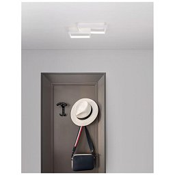 Obrázek pro produkt Stropní svítidlo PORTO bílá ocel hliník a akryl LED 19W 230V 3000K IP20 - NOVA LUCE