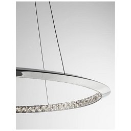 Obrázek pro produkt Závěsné svítidlo NETUNO chromovaný hliník křišťál LED 32W 230V 3000K IP20 stmívatelné - NOVA LUCE