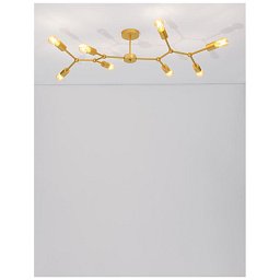 Obrázek pro produkt Stropní svítidlo CALISTO mosazný kov E27 8x12W 230V IP20 bez žárovky - NOVA LUCE