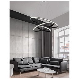 Obrázek pro produkt Závěsné svítidlo NAGER černý hliník a akryl LED 62W 230V 3000K IP20 stmívatelné - NOVA LUCE