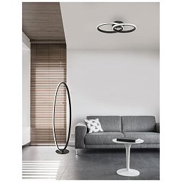 Obrázek pro produkt Stropní svítidlo NAGER černý hliník a akryl LED 28W 230V 3000K IP20 - NOVA LUCE