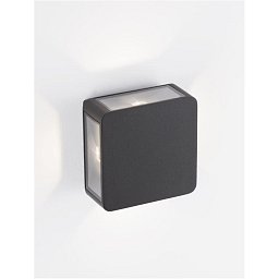 Obrázek pro produkt Venkovní nástěnné svítidlo SERIKA antracitový hliník a čiré sklo LED 8W 3000K 220-240V 222st. IP65 - NOVA LUCE