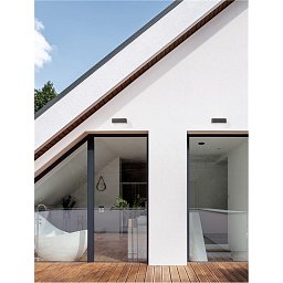 Obrázek pro produkt Venkovní nástěnné svítidlo VIDENO antracitový hliník a čiré sklo LED 10W 3000K 220-240V 270st. IP65 - NOVA LUCE