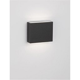 Obrázek pro produkt Venkovní nástěnné svítidlo DEWI antracitový hliník a čiré sklo LED 7.7W 3000K 220-240V 253st. IP65 světlo nahoru a dolů - NOVA LUCE