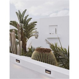 Obrázek pro produkt Venkovní nástěnné svítidlo RIO antracitový hliník a čiré sklo LED 6W 3000K 220-240V 266st. IP65 - NOVA LUCE