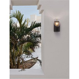 Obrázek pro produkt Venkovní nástěnné svítidlo SELENA antracitový hliník a čirý akryl E27 1x12W 220-240V bez žárovky IP65 - NOVA LUCE