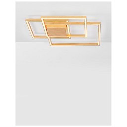 Obrázek pro produkt Stropní svítidlo BILBAO plátkovaný zlatý hliník a akryl LED 42W 230V 3000K IP20 stmívatelné - NOVA LUCE