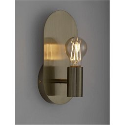 Obrázek pro produkt Nástěnné svítidlo ROYAL zlatý kov E27 1x12W 230V IP20 bez žárovky - NOVA LUCE