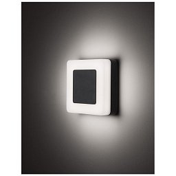 Obrázek pro produkt Venkovní nástěnné svítidlo TUNE černý hliník a akryl LED 9W 3000K 100-240V 115st. IP65 - NOVA LUCE
