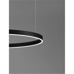 Obrázek pro produkt Závěsné svítidlo MOTIF LED hliník / akryl černé 80W 2700K-6000K CCT stmívatelné - NOVA LUCE