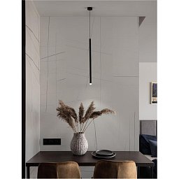 Obrázek pro produkt Závěsné svítidlo DANDIA černý hliník LED závěsné svítidlo 6W 3000K - NOVA LUCE