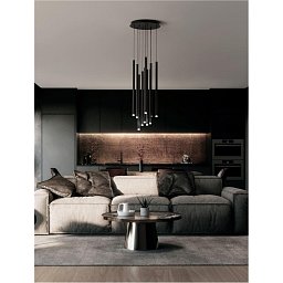 Obrázek pro produkt Závěsné svítidlo DANDIA černý hliník LED závěsné svítidlo 60W 3000K stmívatelné - NOVA LUCE