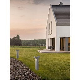 Obrázek pro produkt Venkovní sloupkové svítidlo ARAN šedý beton skleněný difuzor LED 2x5W 3000K 120-230V IP65 - NOVA LUCE
