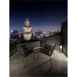 Obrázek pro produkt Venkovní sloupkové svítidlo ARAN šedý beton skleněný difuzor LED 8W 3000K 120-230V IP65 - NOVA LUCE