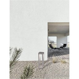 Obrázek pro produkt Venkovní sloupkové svítidlo BEV šedý beton skleněný difuzor LED 5W 3000K 120-230V IP65 - NOVA LUCE