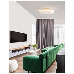 Obrázek pro produkt Stropní svítidlo JERTUNA zlatý hliník a akryl LED 33W 230V 3000K IP20 - NOVA LUCE