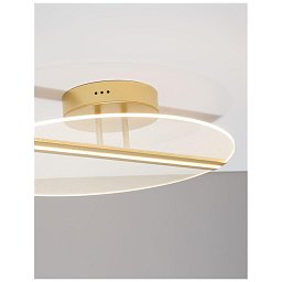 Obrázek pro produkt Stropní svítidlo JERTUNA zlatý hliník a akryl LED 30W 230V 3000K IP20 - NOVA LUCE