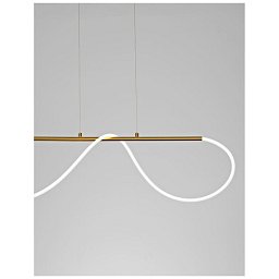 Obrázek pro produkt Závěsné svítidlo TIRIAC zlatý hliník a akryl LED 29W 230V 3000K IP20 stmívatelné - NOVA LUCE