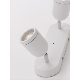 Obrázek pro produkt Bodové svítidlo ORSON bílý kov GU10 2x10W 230V IP44 bez žárovky - NOVA LUCE