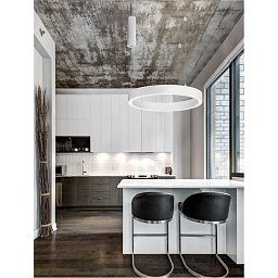 Obrázek pro produkt Závěsné svítidlo STING LED hliník a akryl bílá Epistar SMD2835 40W 3000K Eaglerise TRIAC driver D60 H200 120st. IP20 stmívatelné - NOVA LUCE