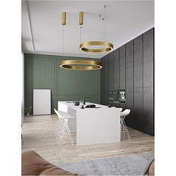 Obrázek pro produkt Závěsné svítidlo STING LED hliník a akryl bronz Epistar SMD2835 50W 3000K Eaglerise TRIAC driver D80 H200 120st. IP20 stmívatelné - NOVA LUCE